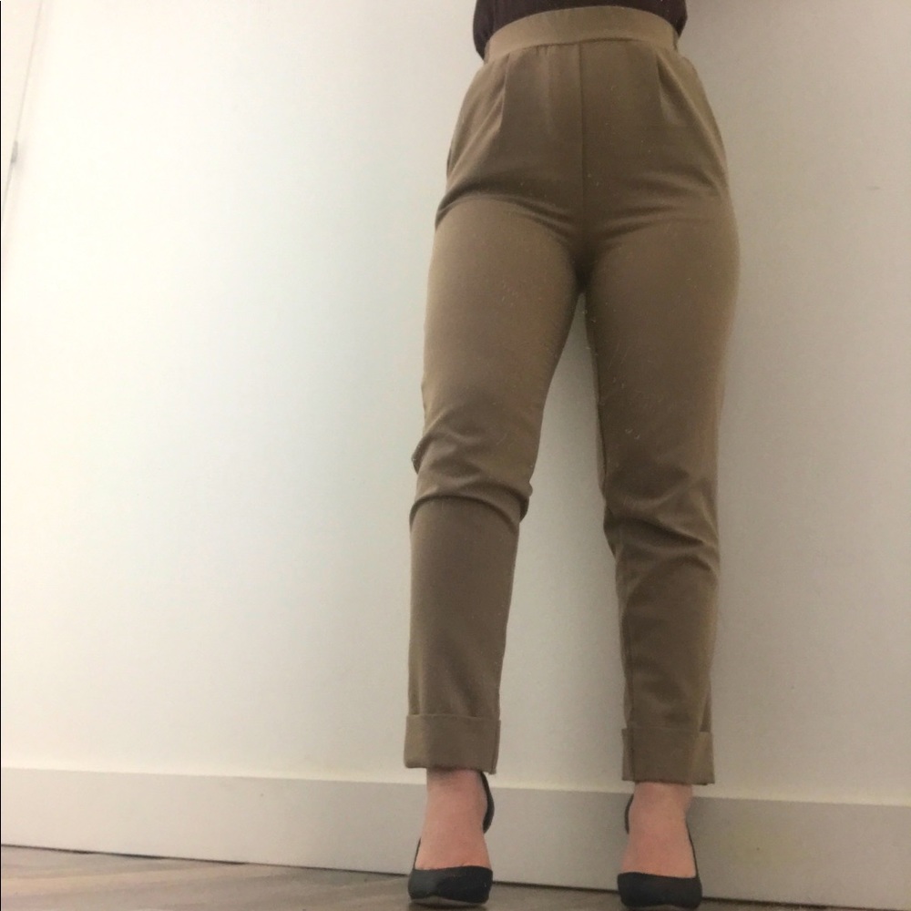 Beige trousers